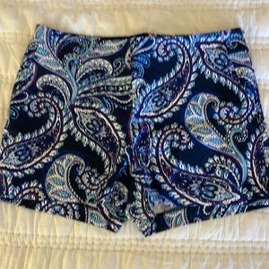 Banana Republic Paisley Shorts size 10